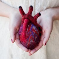 Валяние из шерсти: сердце
