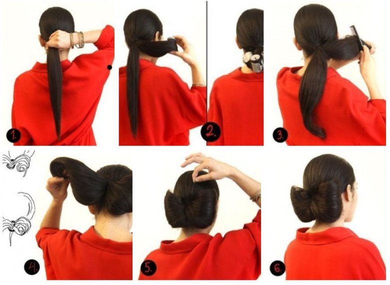 Как сделать бант из волос? Фото причесок