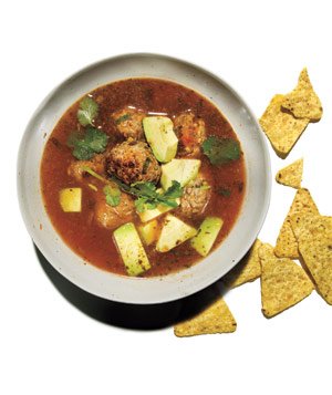 Мексиканский суп с фрикадельками