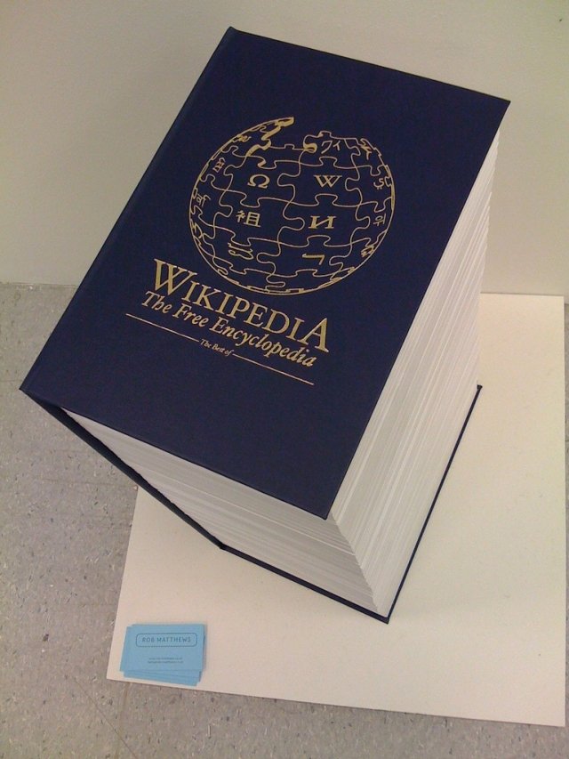 Википедия поместилась в книгу