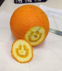 Апельсиновый смайлик