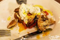 Бутерброд с грибами, яйцом и помидором от Юлии Высоцкой