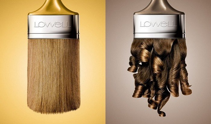Креативная реклама краски для волос