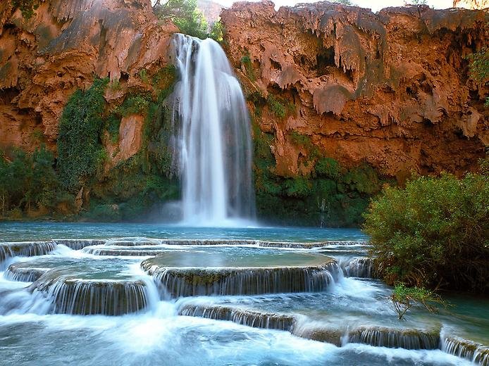 Водопад Хавасу в Гранд Каньоне, Аризона, США