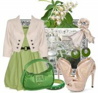 С чем сочетается зеленый цвет в одежде