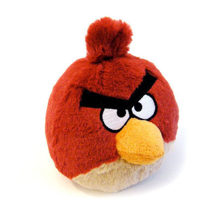 Плюшевая подушка Angry Birds атакует