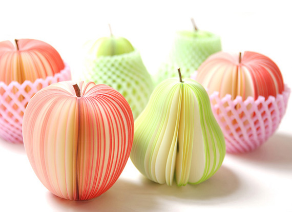 Бумага-липучка - оформите офис креативными фруктами