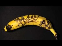 Фил Хансен - рисунки на банане