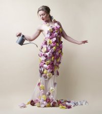 Цветочный костюм-скульптура для WWF