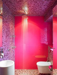 Ванная комната цвета фуксии
