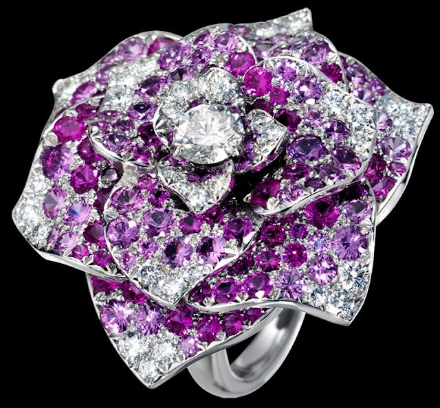 Кольцо с розой от Piaget