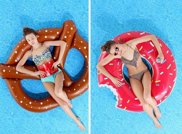 Pretzel Pool Float - круг-крендель
