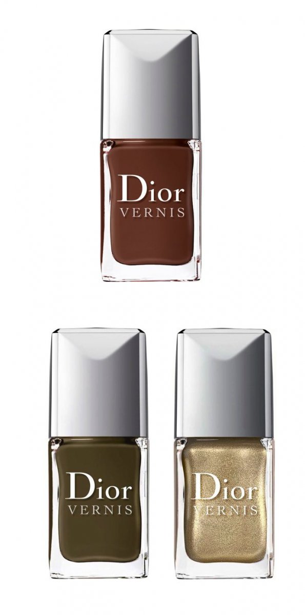 Dior: лаки цвета хаки