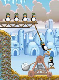 Новые флеш-игры: Penguin Catapult