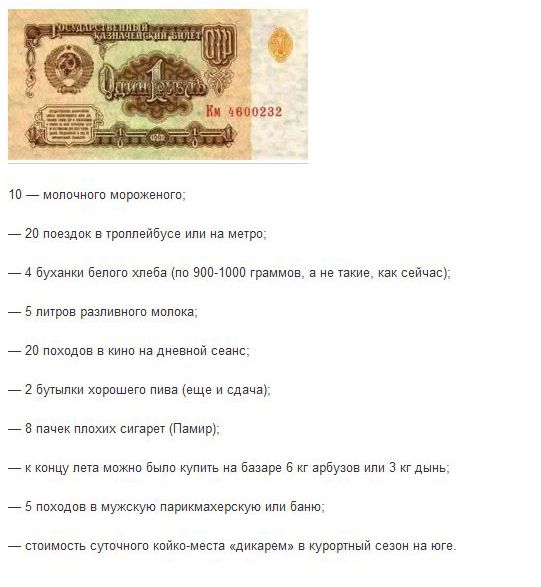 Что купить на рубль?