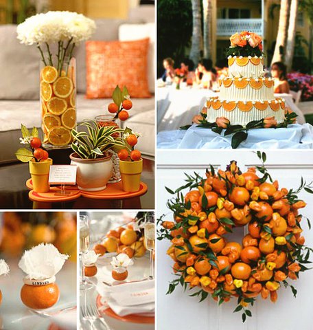 Тематическая свадьба: апельсины