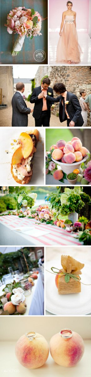 Стиль свадьбы: персики