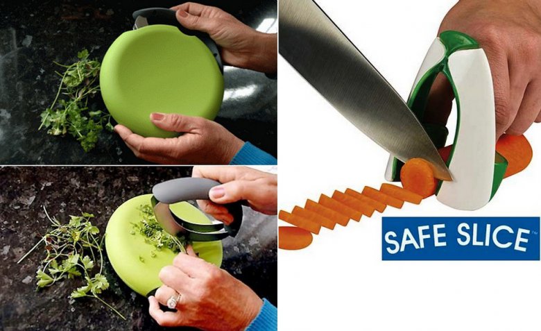 Необычные приспособления для кухни: безопасные ножи