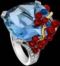 Коктейльные кольца Piaget: Голубая лагуна