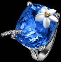 Коктейльные кольца Piaget: Голубые Гавайи