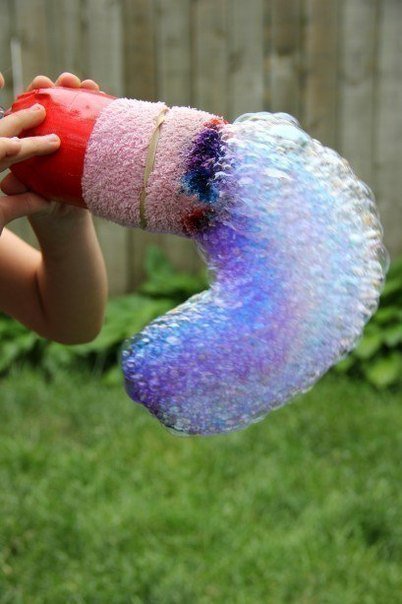 Цветные мыльные пузыри - запросто