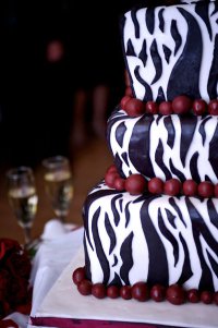 Свадебный торт «Зебра»
