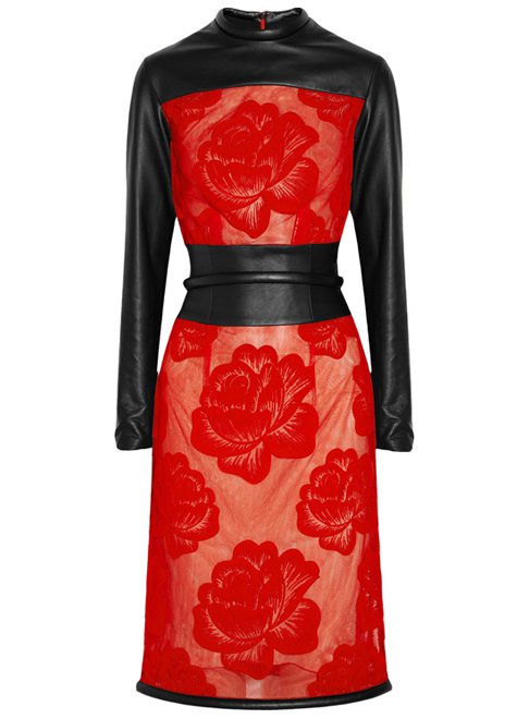 Черно-красное платье от Кристофера Кейна