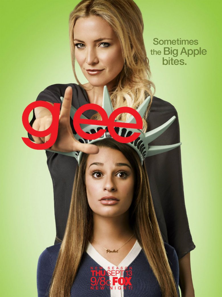 Постеры 4 сезона Glee: Лиа Мишель и Кейт Хадсон