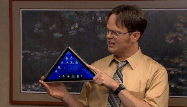 Треугольный планшет?