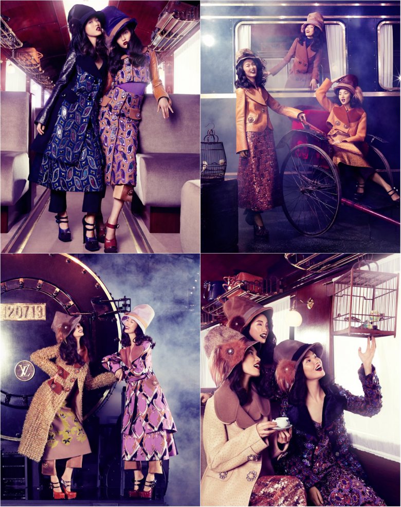 Фотосессия «Восточный экспресс» для осенне-зимнего выпуска Vogue China Collections 2012