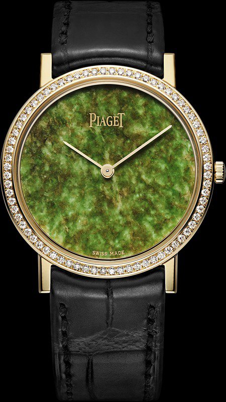 Часы Piaget с зеленым нефритом