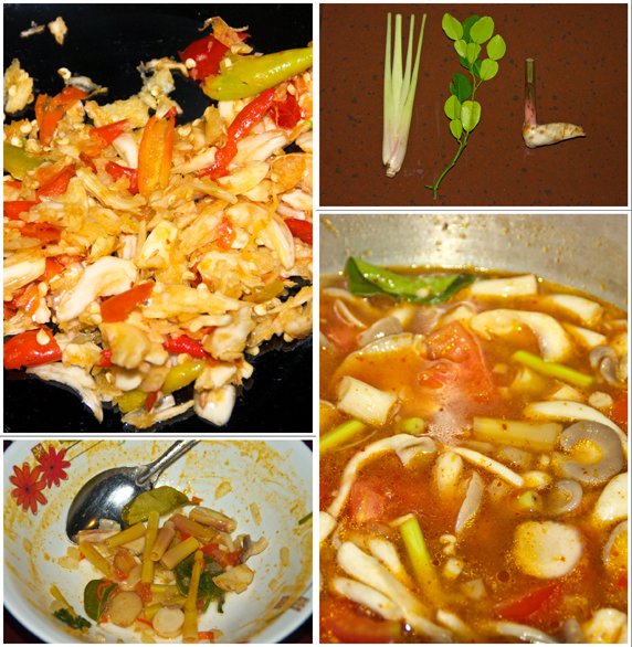 Кислый суп с креветками Том Ям Кунг