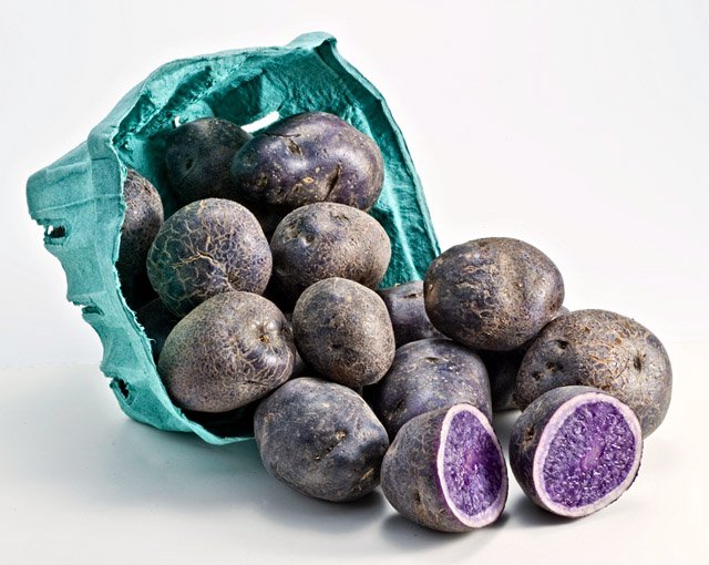 Самые необычные продукты: фиолетовый картофель