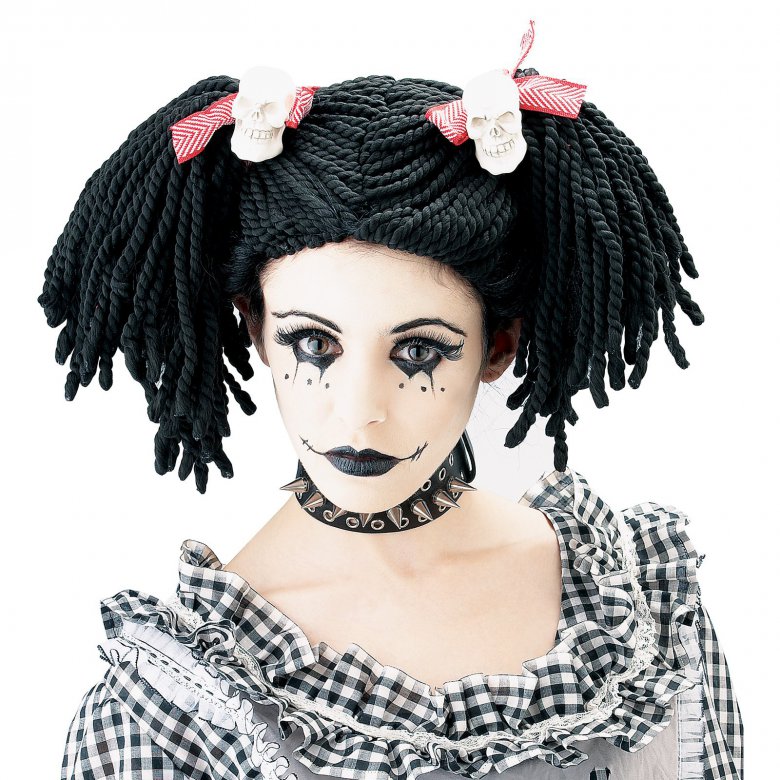 Идея для макияжа на Хэллоуин: злая кукла