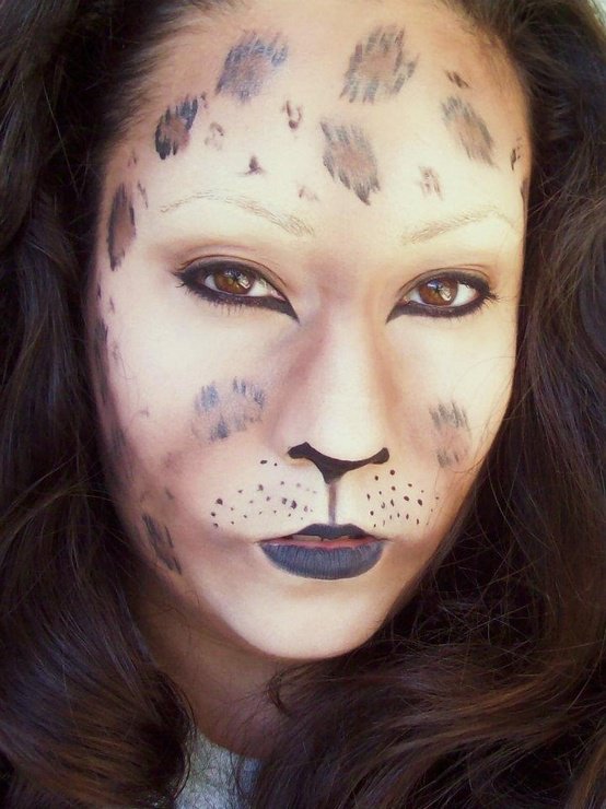 Идеи для макияжа на Хэллоуин: хищный леопард