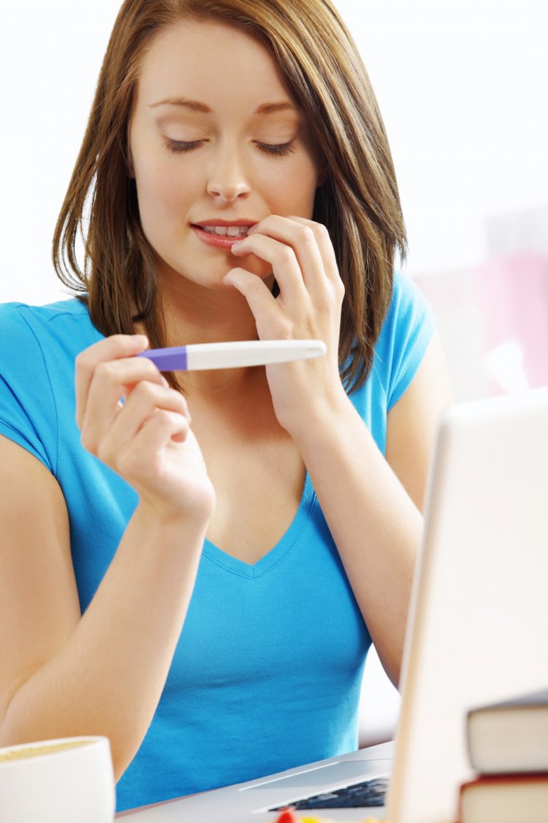 Тест на беременность: струйный тест
