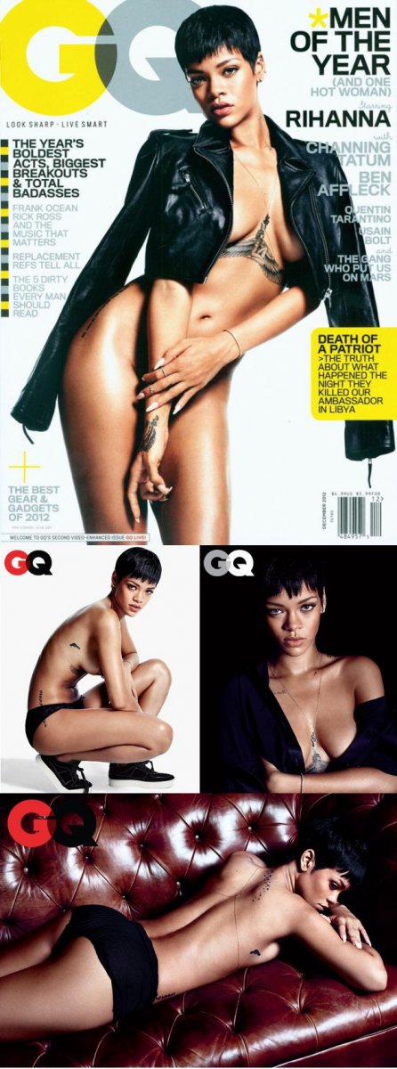Фотосессия Rihanna для декабрьского номера журнала GQ