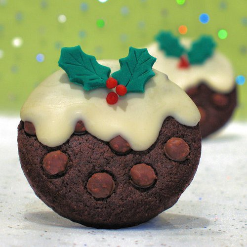 Тройное шоколадное рождественское печенье