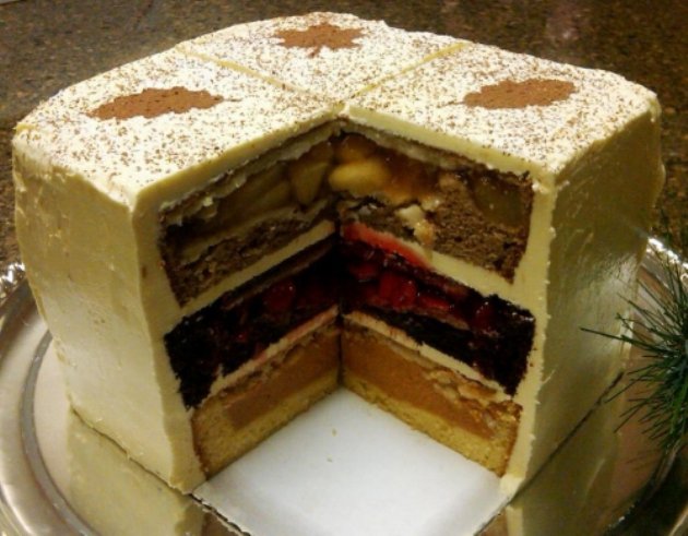 Самые необычные десерты в мире: пирог 3 в 1 Cherpumple