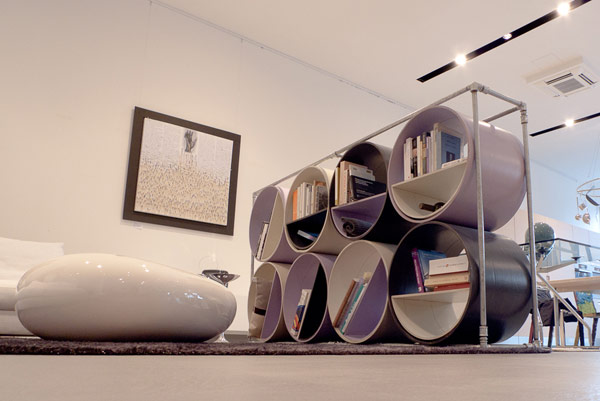 Шкаф для книг и вина от Capolinea Design