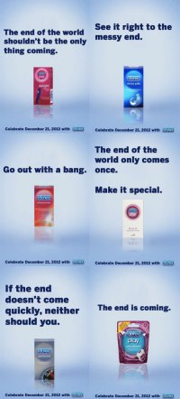 Конец света с презервативами Durex