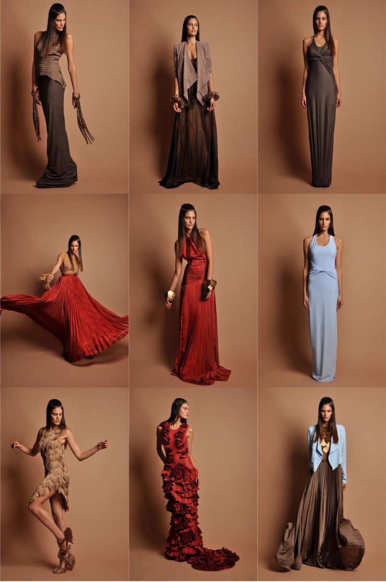 Коллекция платьев Anastasia Lomonova весна-лето 2013