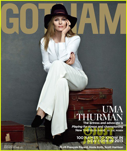 Ума Турман на обложке журнала Gotham