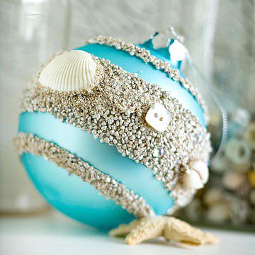 Новогодний шарик в морской тематике