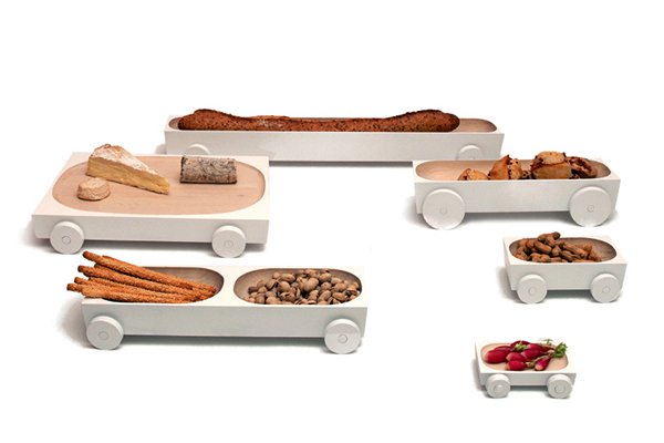 Kart: серия дизайнерской посуды на колесиках