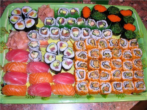 Основные виды суши