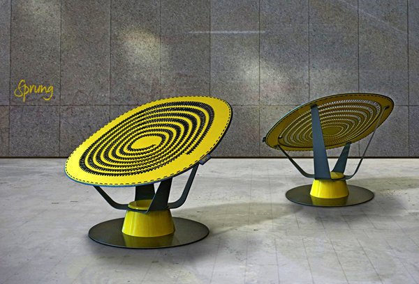 Sprung Chair: кресло-батут от Jason Klenner