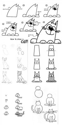 Как рисовать котиков