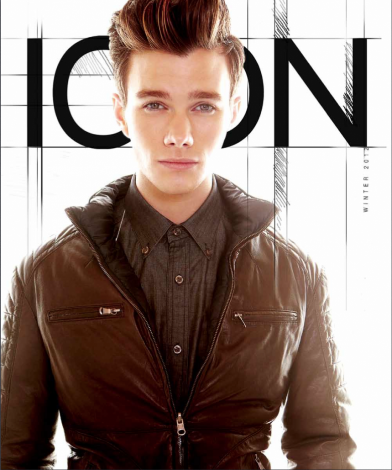 Крис Колфер на обложке журнала Icon