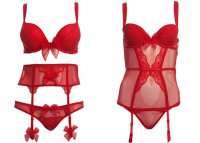 Романтичное красное белье от Victoria`s Secret на День святого Валентина